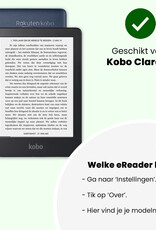 Nomfy Nomfy Kobo Clara 2E Hoesje Trifold Met Screenprotector - Eenhoorn
