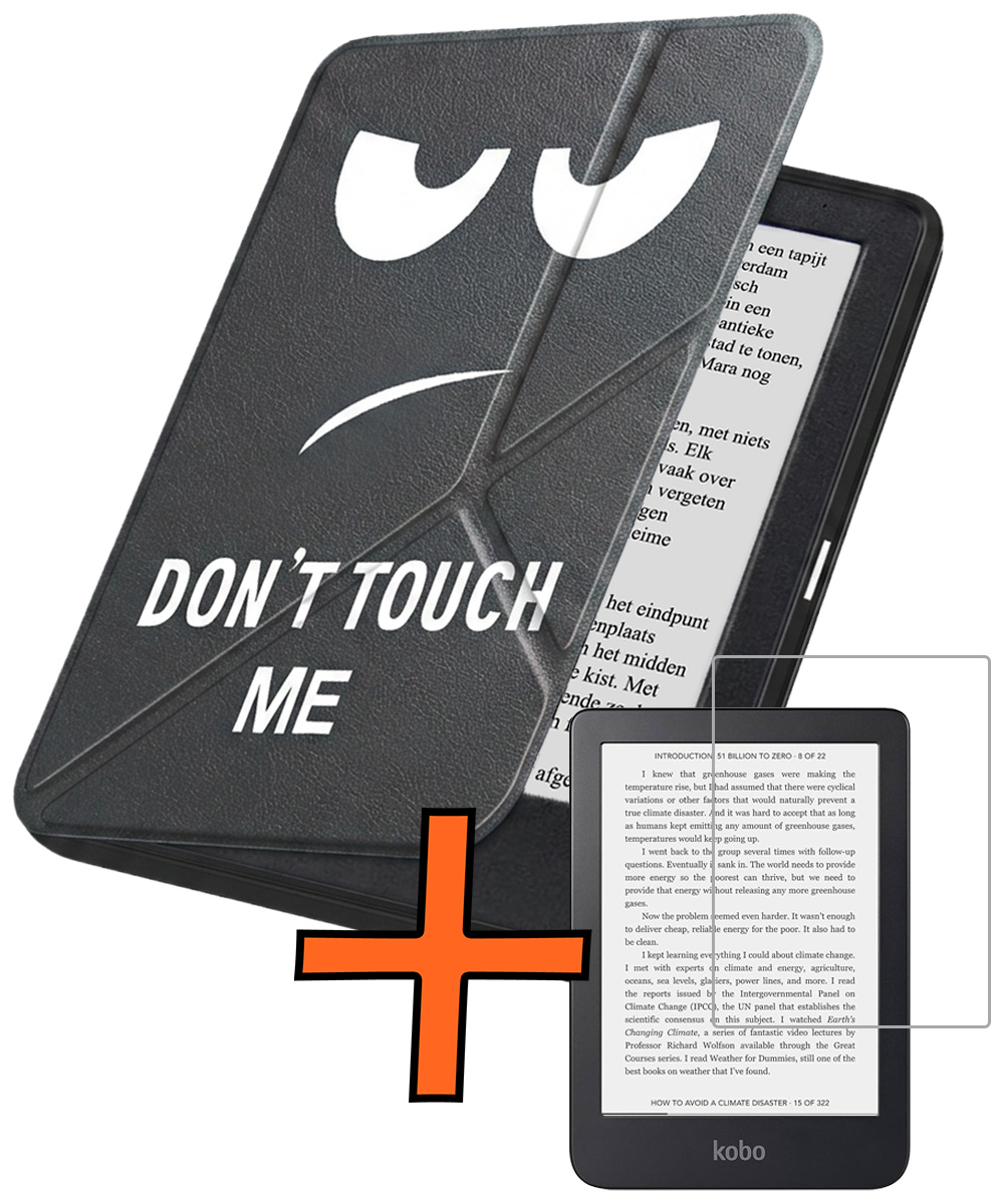 Nomfy Nomfy Kobo Clara 2E Hoesje Trifold Met Screenprotector - Touch