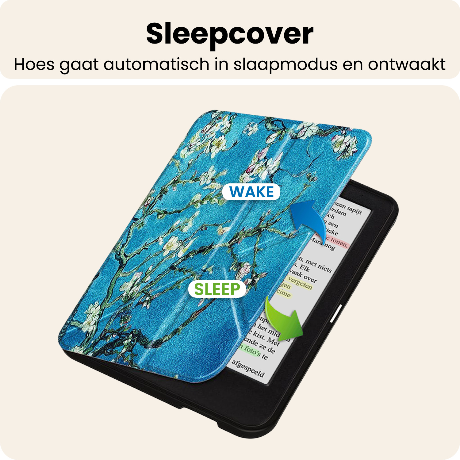 Nomfy Nomfy Kobo Clara BW Hoesje Trifold - Bloesem