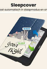 Nomfy Nomfy Kobo Clara BW Hoesje Trifold Met Screenprotector - Kat
