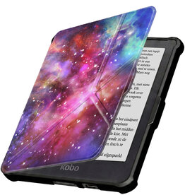 Nomfy Nomfy Kobo Clara HD Hoesje Trifold - Galaxy