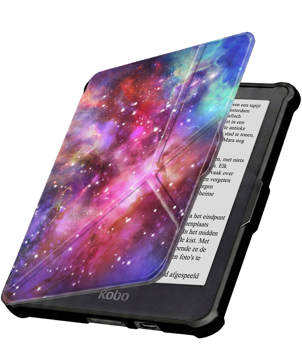 Nomfy Nomfy Kobo Clara HD Hoesje Trifold - Galaxy