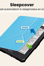 Nomfy Nomfy Kobo Clara HD Hoesje Trifold - Lichtblauw