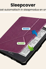 Nomfy Nomfy Kobo Clara HD Hoesje Trifold - Paars