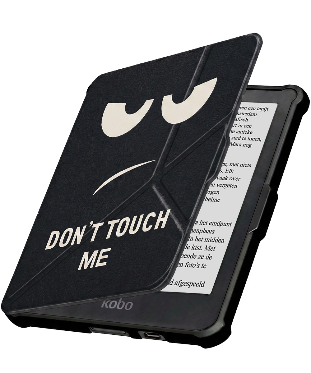 Nomfy Nomfy Kobo Clara HD Hoesje Trifold - Don't Touch Me