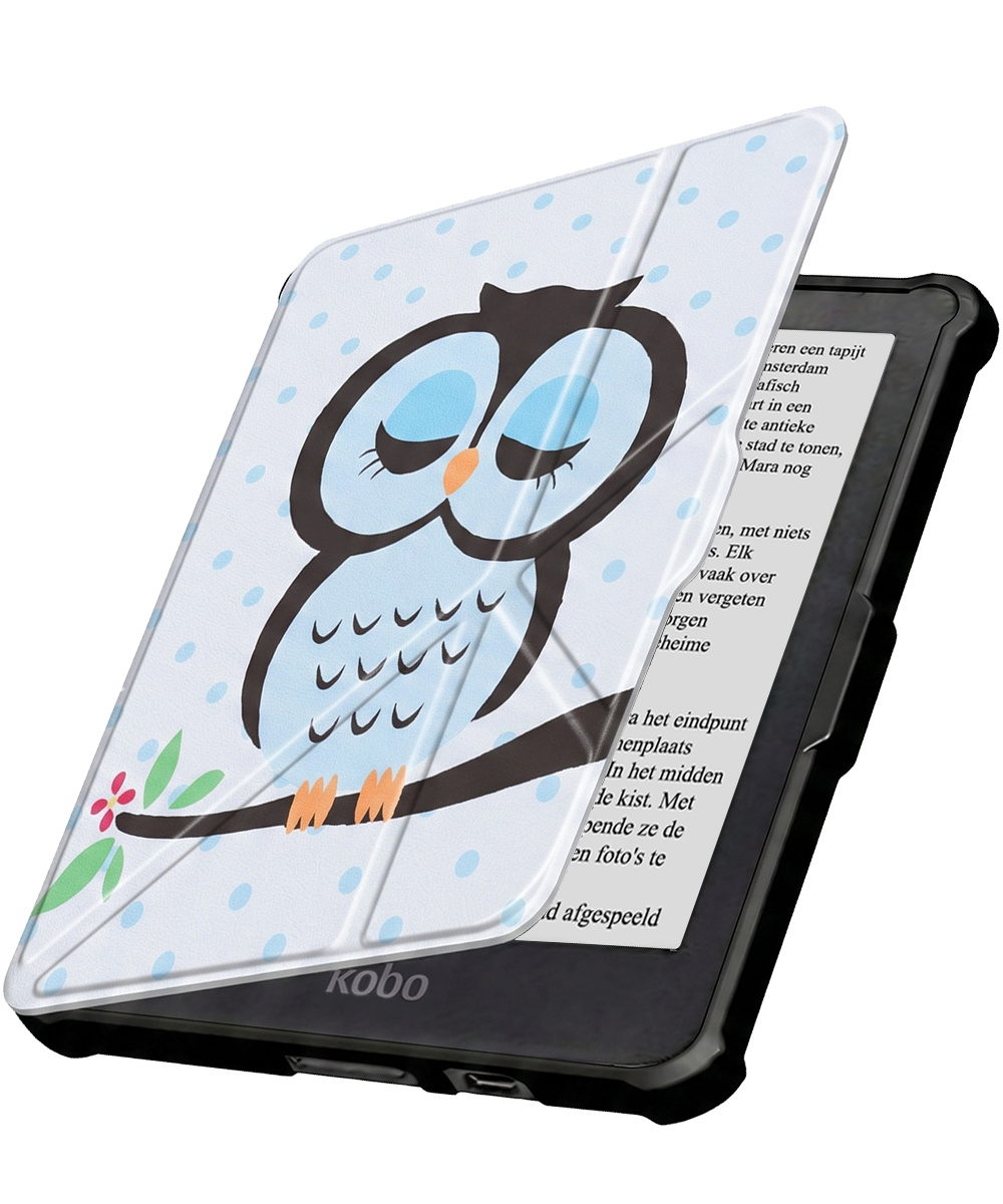 Nomfy Nomfy Kobo Clara HD Hoesje Trifold - Uil