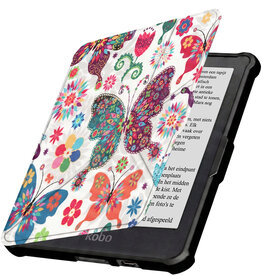 Nomfy Nomfy Kobo Clara HD Hoesje Trifold - Vlinders
