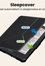 Nomfy Nomfy Kobo Clara HD Hoesje Trifold - Zwart