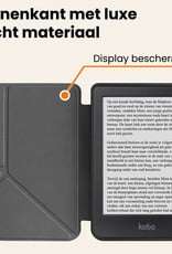 Nomfy Nomfy Kobo Clara HD Hoesje Trifold Met Screenprotector - Donkerblauw