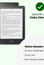 Nomfy Nomfy Kobo Clara HD Hoesje Trifold Met Screenprotector - Wit