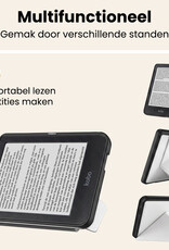 Nomfy Nomfy Kobo Clara HD Hoesje Trifold Met Screenprotector - Wit