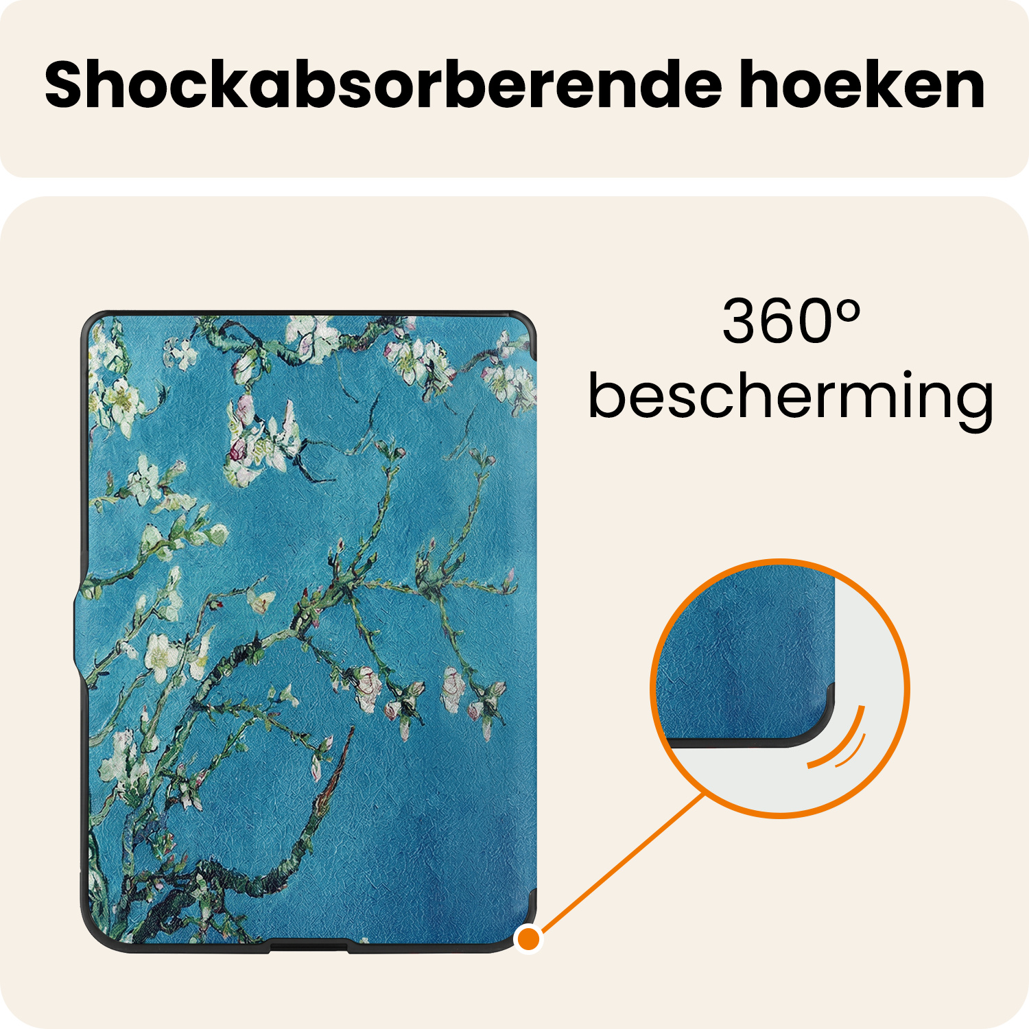 Nomfy Nomfy Kobo Nia Hoesje Trifold - Bloesem