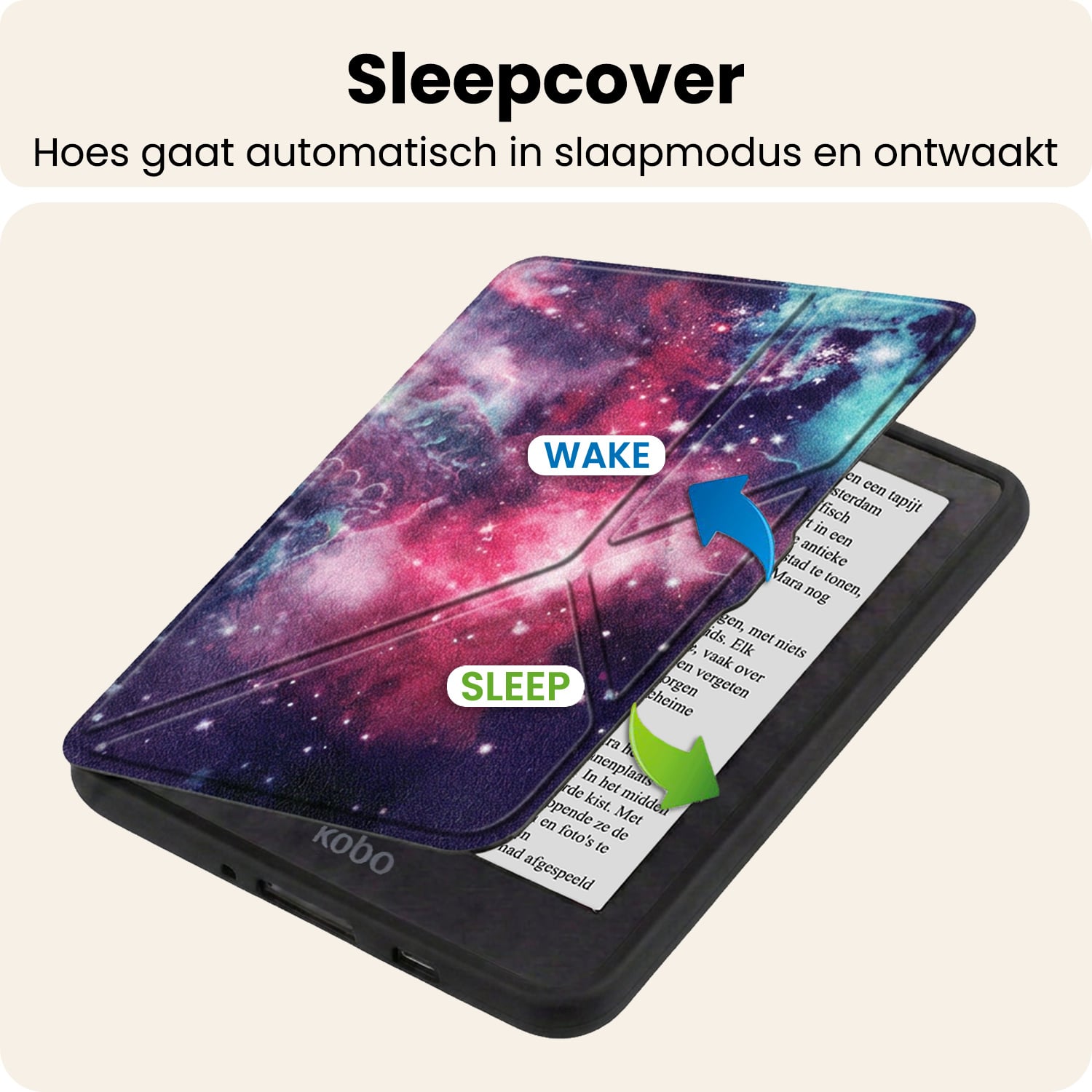 Nomfy Nomfy Kobo Nia Hoesje Trifold - Galaxy