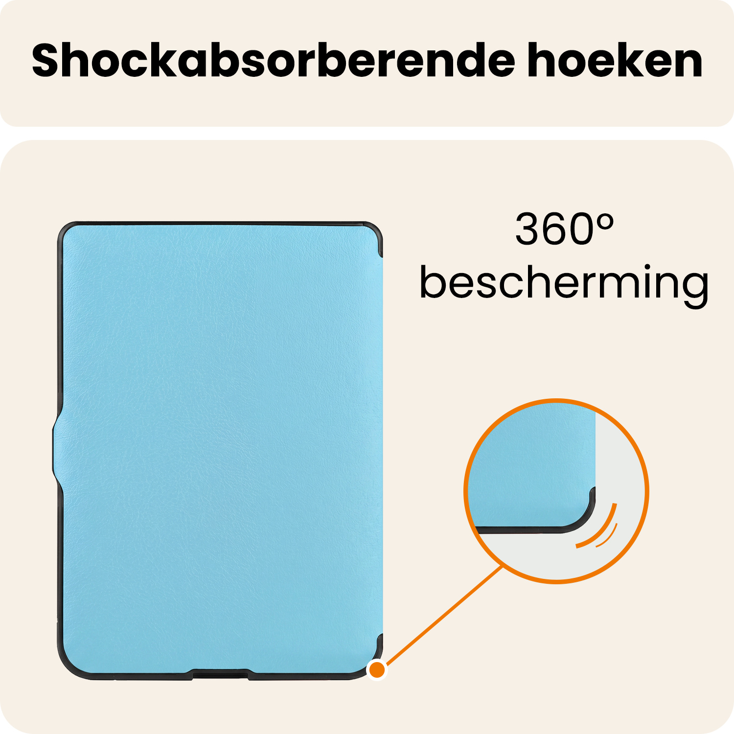 Nomfy Nomfy Kobo Nia Hoesje Trifold - Lichtblauw