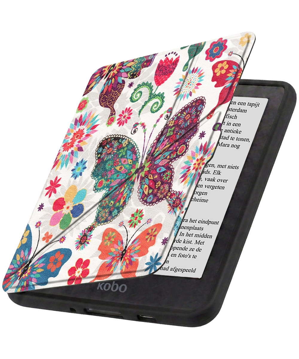 Nomfy Nomfy Kobo Nia Hoesje Trifold - Vlinder