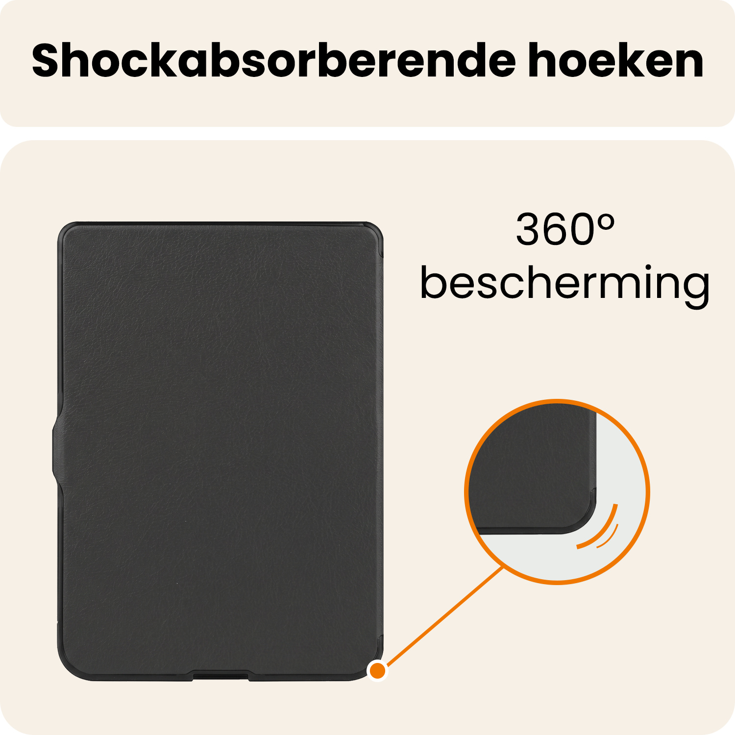 Nomfy Nomfy Kobo Nia Hoesje Trifold - Zwart