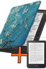 Nomfy Nomfy Kobo Nia Hoesje Trifold Met Screenprotector - Bloesem