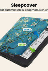 Nomfy Nomfy Kobo Nia Hoesje Trifold Met Screenprotector - Bloesem