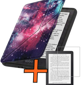 Nomfy Nomfy Kobo Nia Hoesje Trifold Met Screenprotector - Galaxy