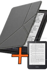 Nomfy Nomfy Kobo Nia Hoesje Trifold Met Screenprotector - Grijs