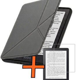 Nomfy Nomfy Kobo Nia Hoesje Trifold Met Screenprotector - Grijs