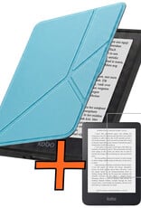 Nomfy Nomfy Kobo Nia Hoesje Trifold Met Screenprotector - Lichtblauw