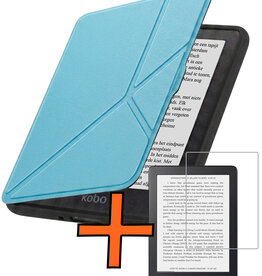 Nomfy Nomfy Kobo Nia Hoesje Trifold Met Screenprotector - Lichtblauw