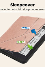 Nomfy Nomfy Kobo Nia Hoesje Trifold Met Screenprotector - Rose Goud
