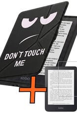 Nomfy Nomfy Kobo Nia Hoesje Trifold Met Screenprotector - Don't Touch Me