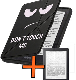 Nomfy Nomfy Kobo Nia Hoesje Trifold Met Screenprotector - Don't Touch Me