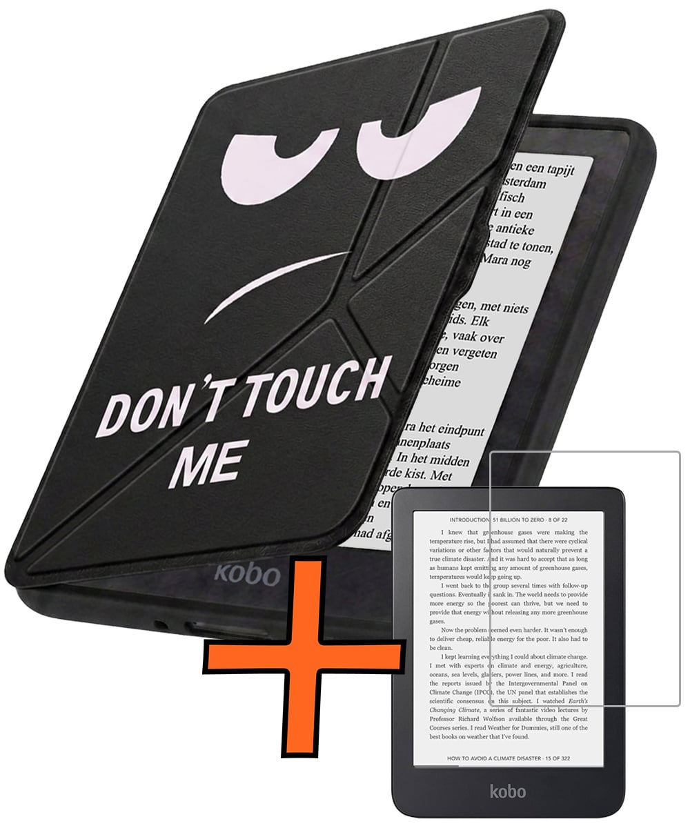 Nomfy Nomfy Kobo Nia Hoesje Trifold Met Screenprotector - Don't Touch Me