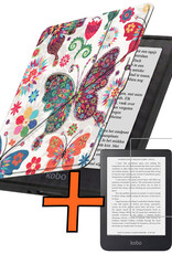 Nomfy Nomfy Kobo Nia Hoesje Trifold Met Screenprotector - Vlinders