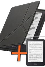 Nomfy Nomfy Kobo Nia Hoesje Trifold Met Screenprotector - Zwart