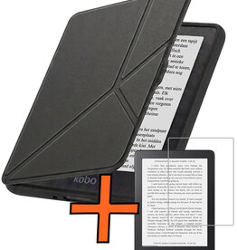 Nomfy Nomfy Kobo Nia Hoesje Trifold Met Screenprotector - Zwart
