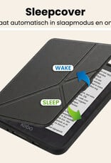 Nomfy Nomfy Kobo Nia Hoesje Trifold Met Screenprotector - Zwart