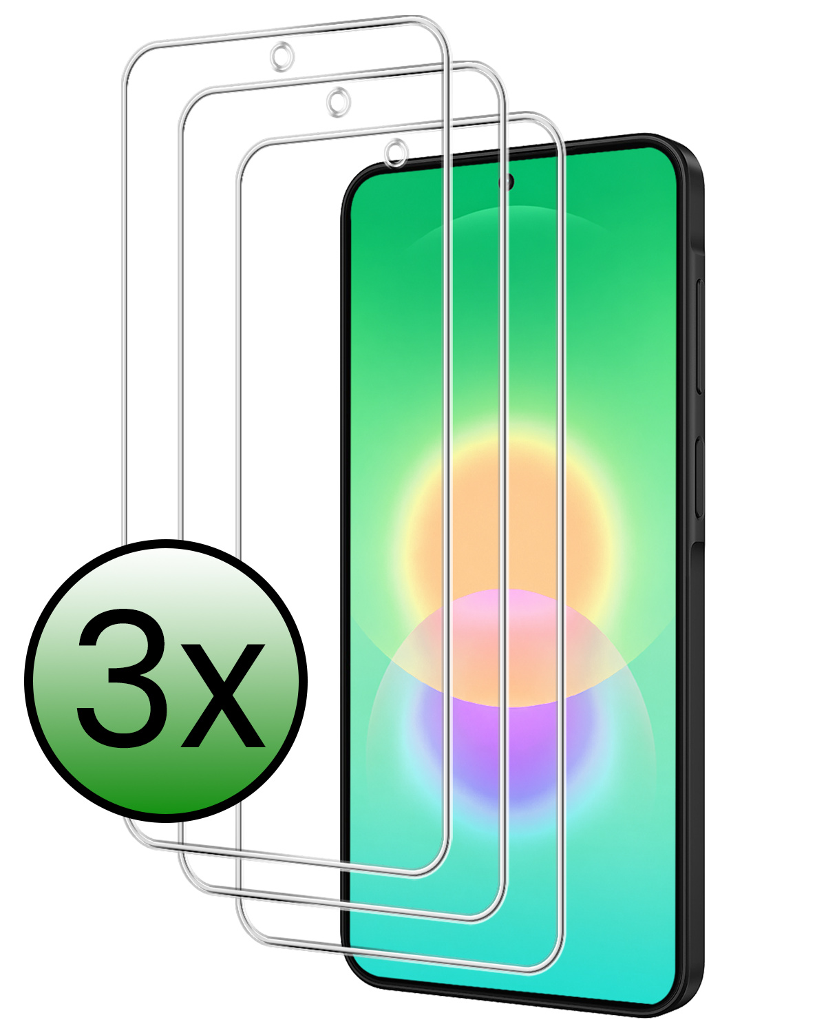 BASEY. BASEY. Samsung Galaxy A27 Screenprotector Glas - 3 PACK