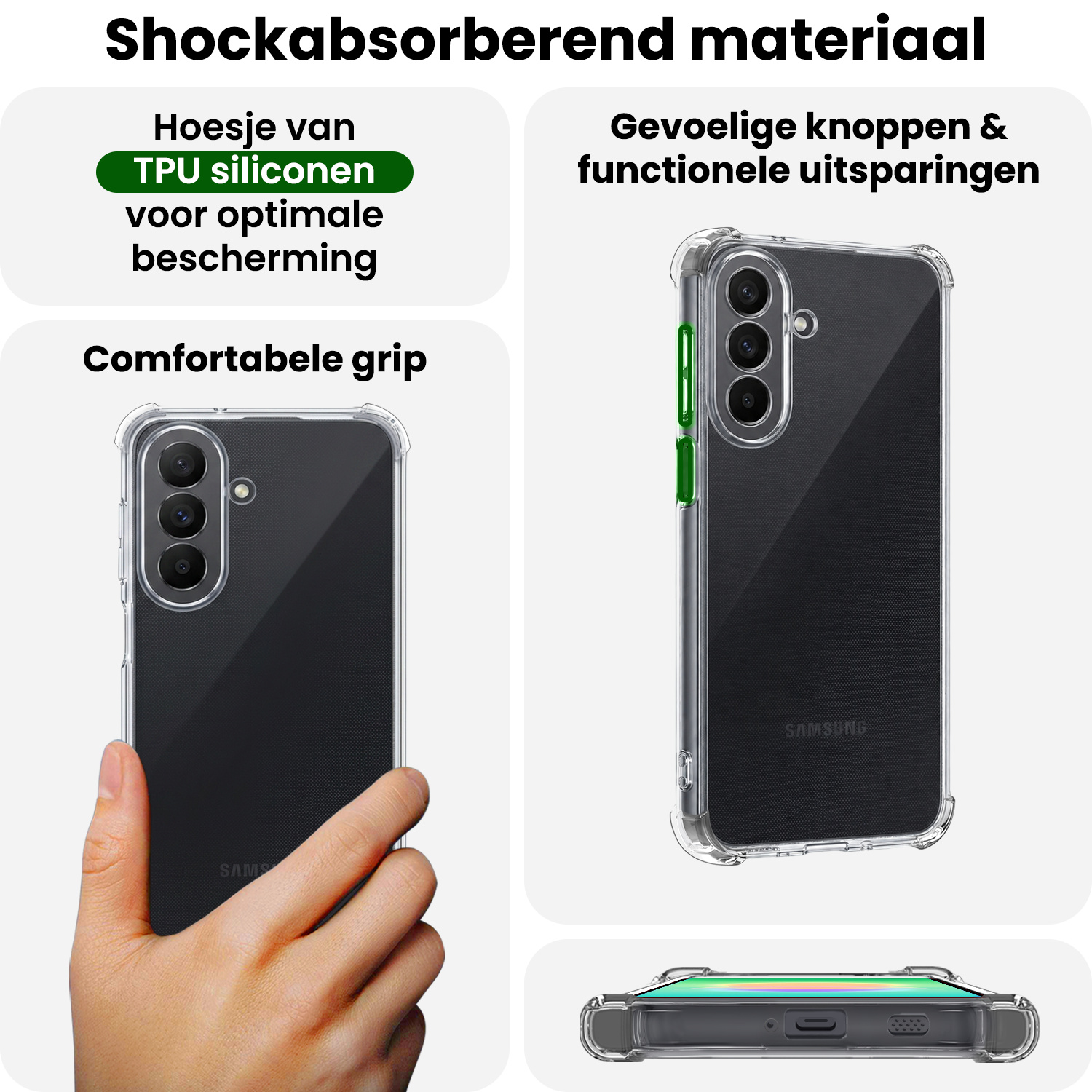 BASEY. BASEY. Samsung Galaxy A27 Hoesje Shockproof - Transparant