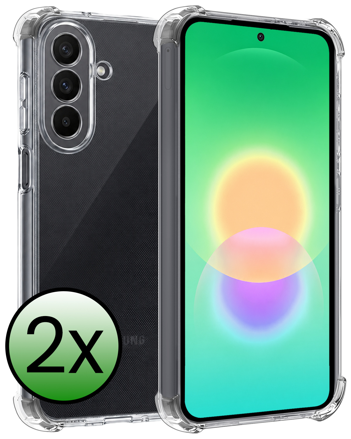 BASEY. BASEY. Samsung Galaxy A27 Hoesje Shockproof - Transparant - 2 PACK
