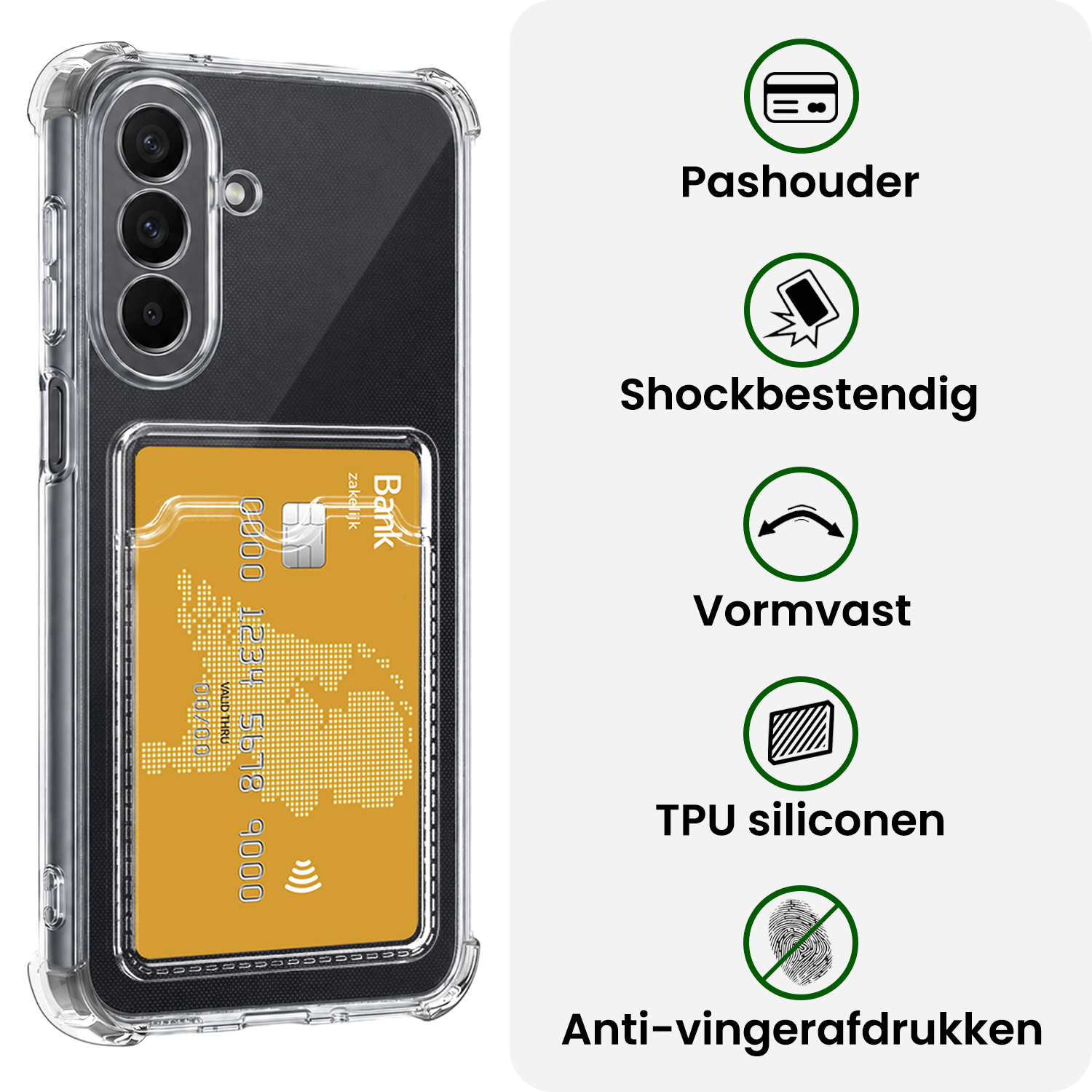 BASEY. BASEY. Samsung Galaxy A27 Hoesje Pashouder - 2 PACK