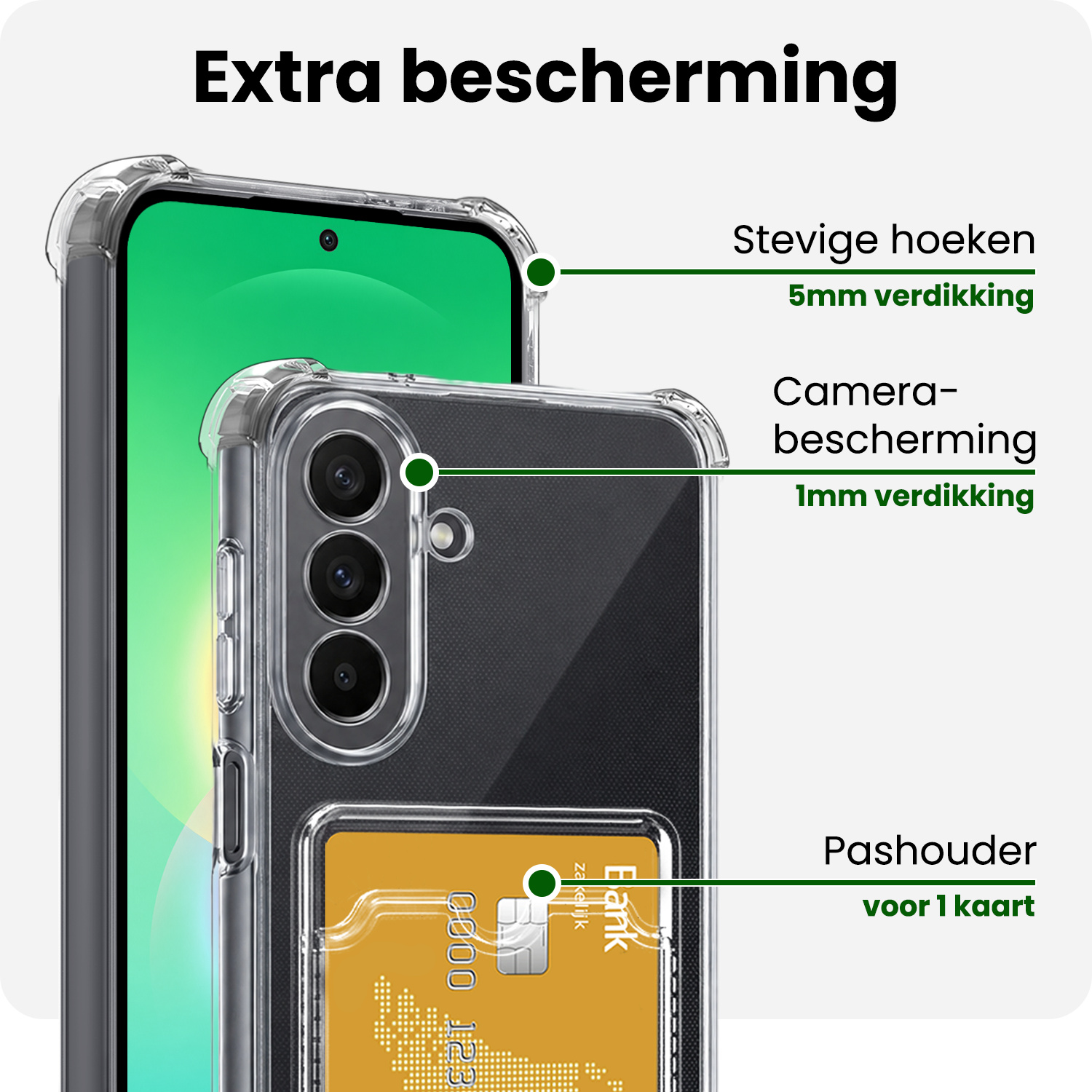 BASEY. BASEY. Samsung Galaxy A27 Hoesje Pashouder - 2 PACK