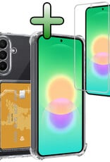 BASEY. BASEY. Samsung Galaxy A27 Hoesje Pashouder Met Screenprotector