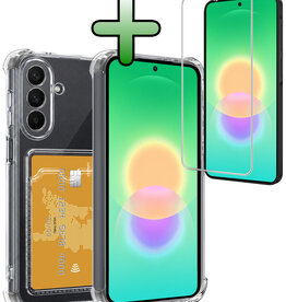 BASEY. BASEY. Samsung Galaxy A27 Hoesje Pashouder Met Screenprotector