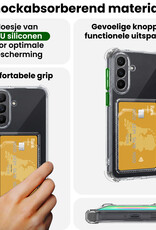 BASEY. BASEY. Samsung Galaxy A27 Hoesje Pashouder Met Screenprotector