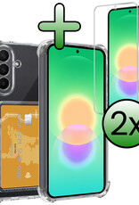 BASEY. BASEY. Samsung Galaxy A27 Hoesje Pashouder Met 2x Screenprotector