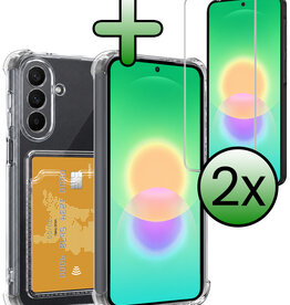 BASEY. BASEY. Samsung Galaxy A27 Hoesje Pashouder Met 2x Screenprotector