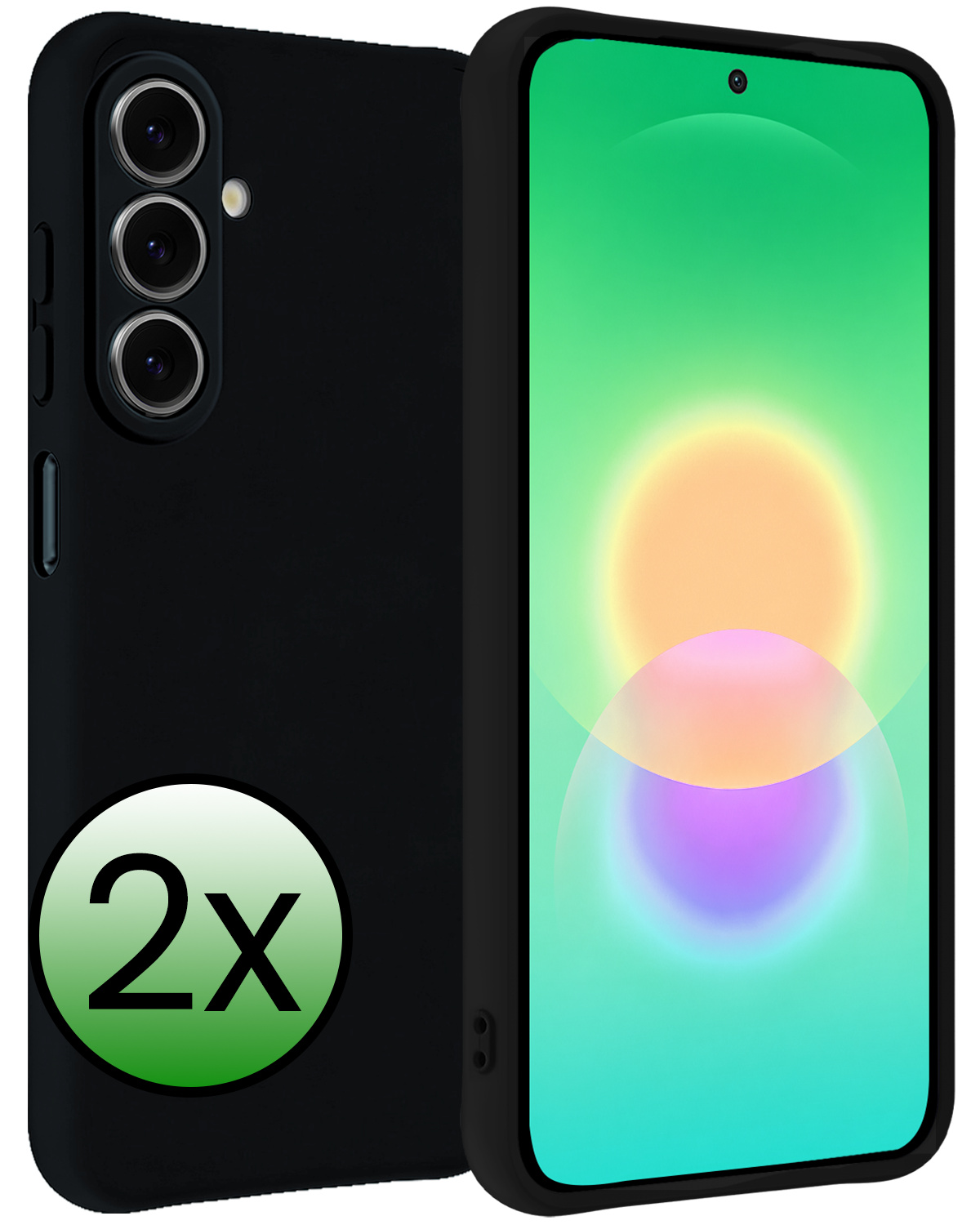 BASEY. BASEY. Samsung Galaxy A27 Hoesje Siliconen - Zwart - 2 PACK