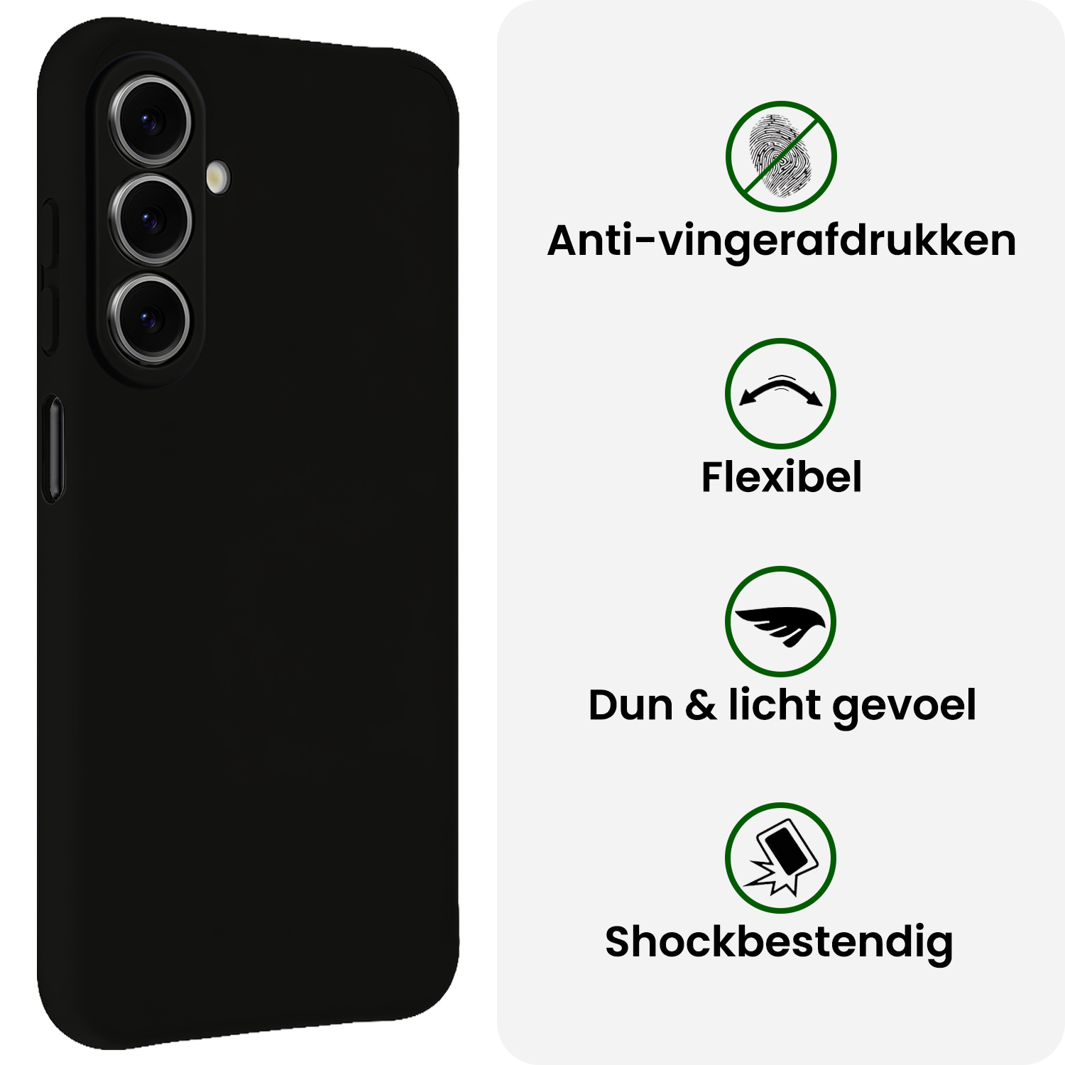 BASEY. BASEY. Samsung Galaxy A27 Hoesje Siliconen - Zwart - 2 PACK