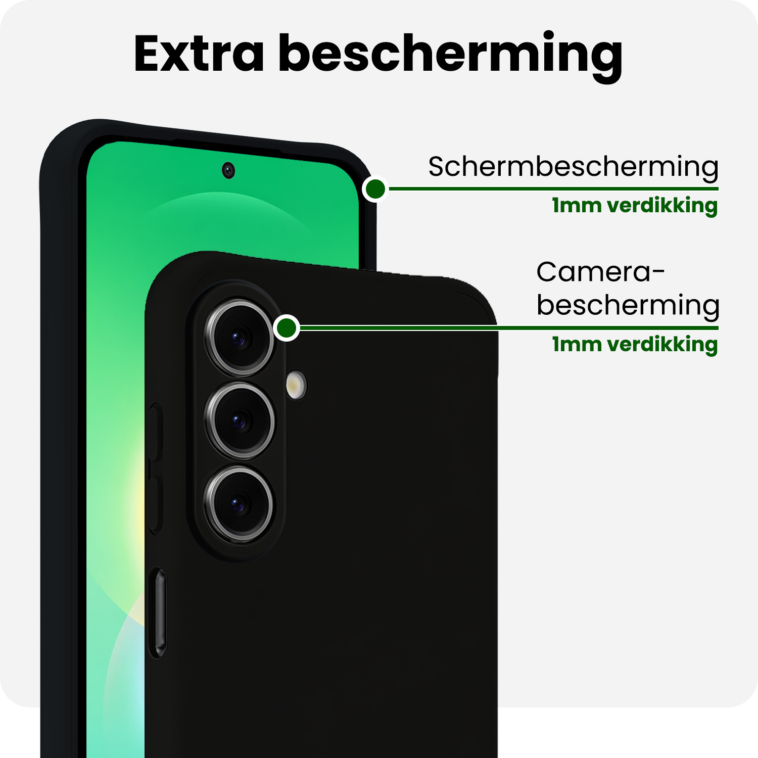BASEY. BASEY. Samsung Galaxy A27 Hoesje Siliconen - Zwart - 2 PACK