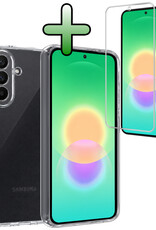 BASEY. BASEY. Samsung Galaxy A27 Hoesje Siliconen Met Screenprotector - Transparant