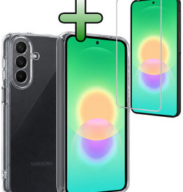 BASEY. BASEY. Samsung Galaxy A27 Hoesje Siliconen Met Screenprotector - Transparant